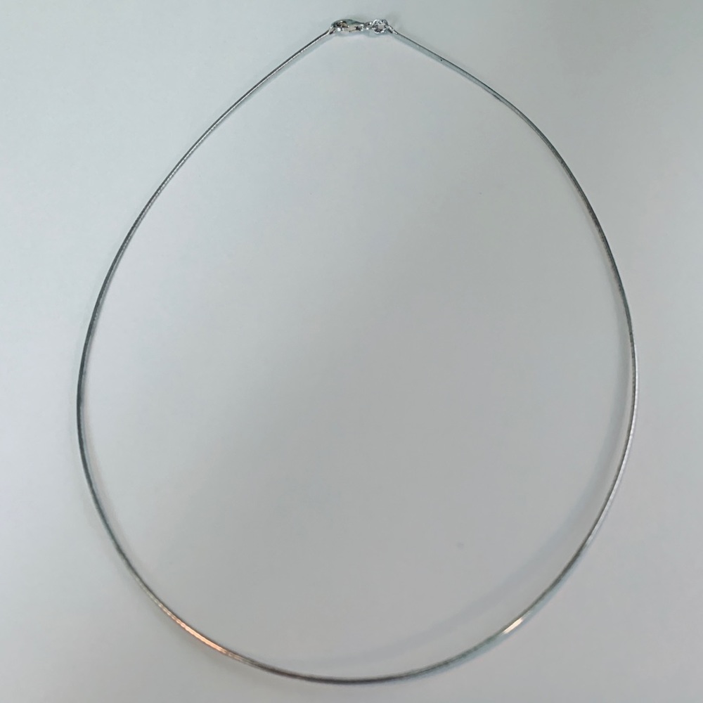 Sterling Silver 16" Omega 1mm Necklace NWOT